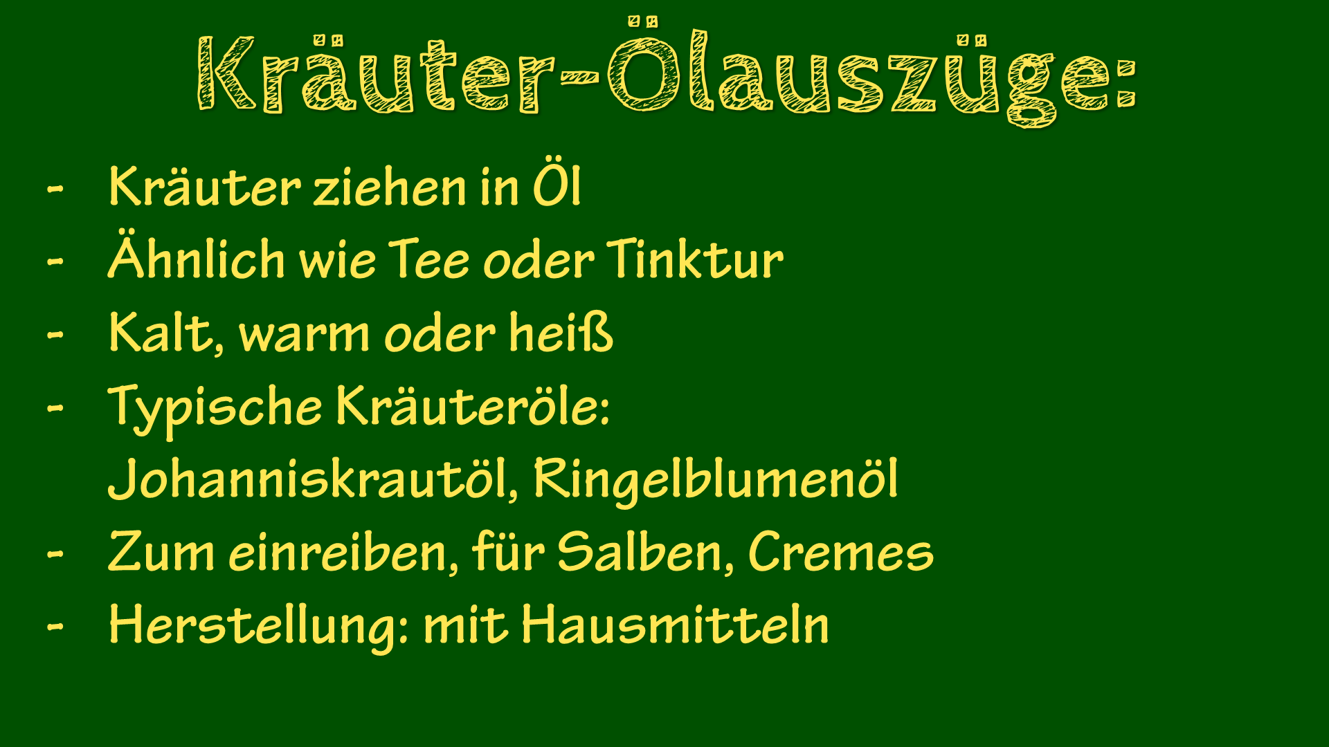 Kräuter-Öle